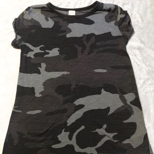 Free people camo T-shirt size small
